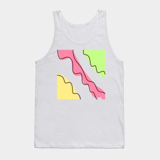 Colorful watercolor abstract texture Tank Top